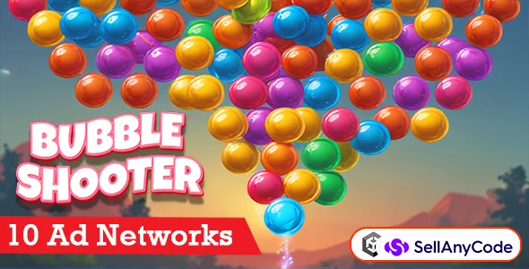 Bubble Shooter Unity Source Code - 10 Ad Networks
