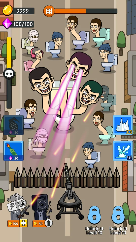 Toilet War - Zombie Defense — screenshot 1