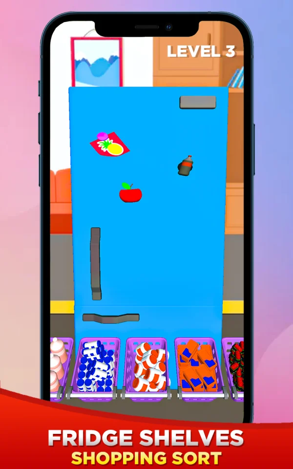 Fill Fridge Organizing 3D - New Top Trending Unity Template Game — screenshot 1