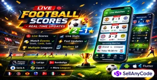 Live Football Scores & Match Tracker Flutter App
