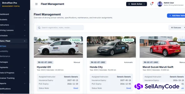 DriveFlow Pro - Driving School Management System