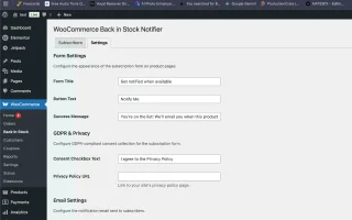 StockAlert Pro - WooCommerce Back in Stock Notifier