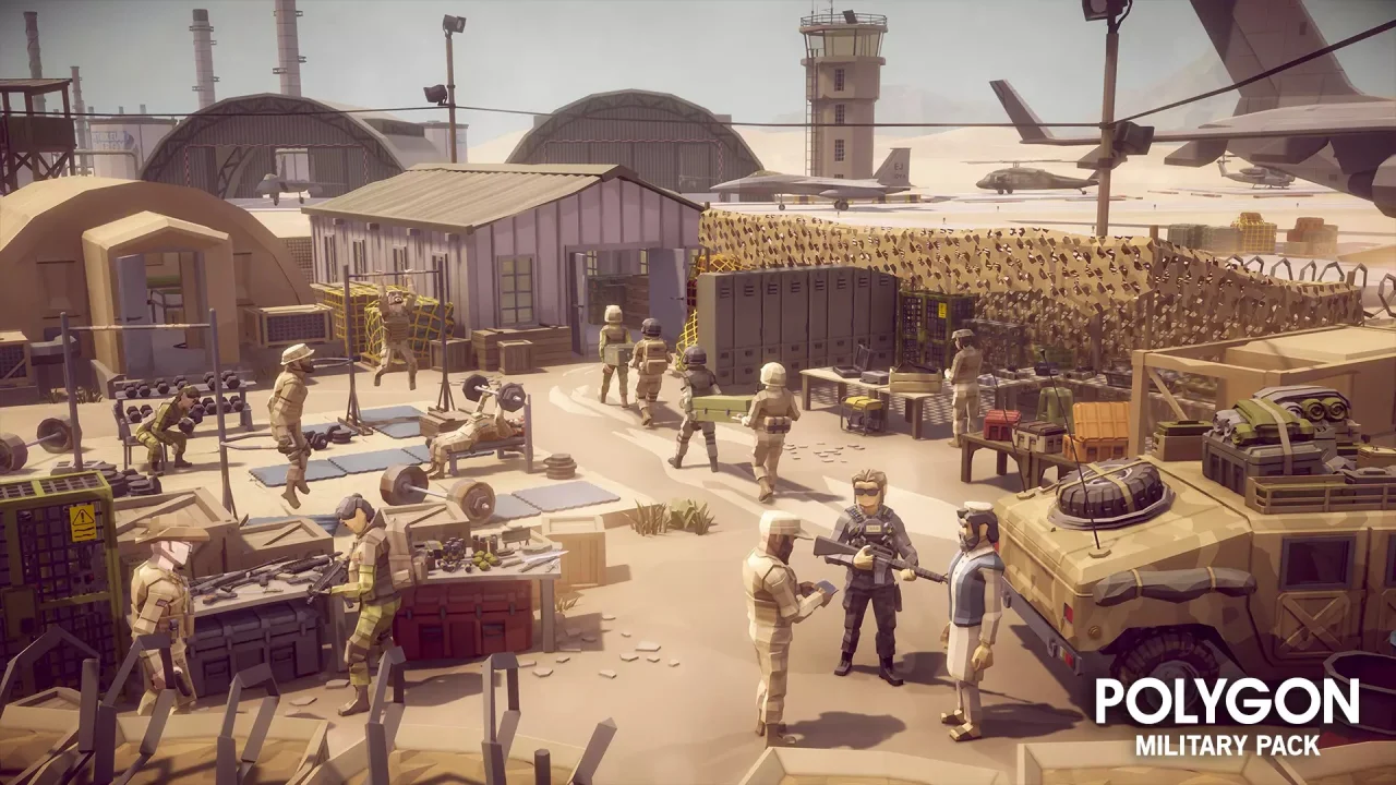 POLYGON Military - Low Poly 3D Art by Synty — screenshot 4