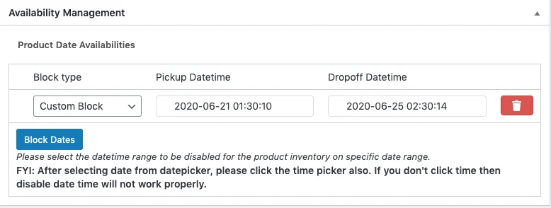 RnB - WooCommerce Booking & Rental Plugin — screenshot 5