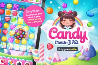 Puzzle Match Kit Bundle + 4 Game Art Packs