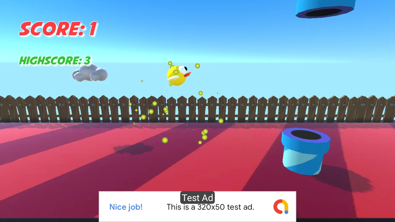 Yellow Bird 3D (Unity+AdMob+Android+iOS) — screenshot 5