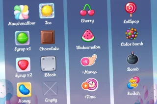 Candy Match 3 Kit + PSD Sources Pack