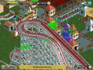 Roller Coaster Train Theme Park Drive