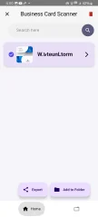 Business Card Scanner App Kotlin OCR + PDF/CSV E