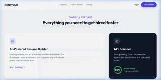 Resume AI the Ultimate AI-Powered Resume Builder & ATS Scanner (SaaS)