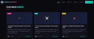 Zenith Gamer - AdSense Ready Gaming Template for Blogger & WordPress