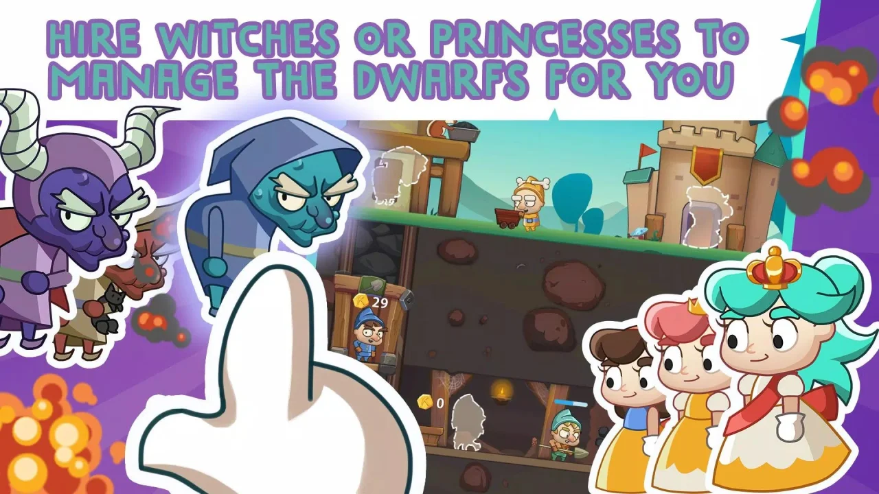 Seven Idle Dwarfs — screenshot 1
