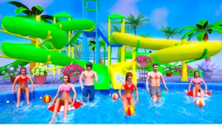 Water Sliding Adventure Game