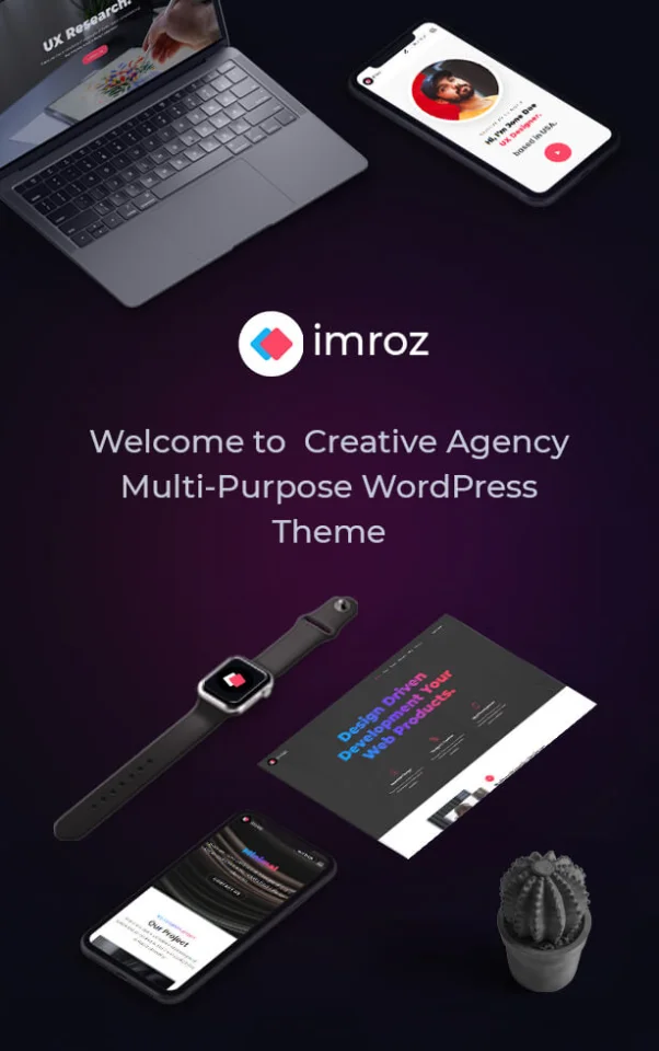 Imroz - Agency & Portfolio WordPress Theme — screenshot 1
