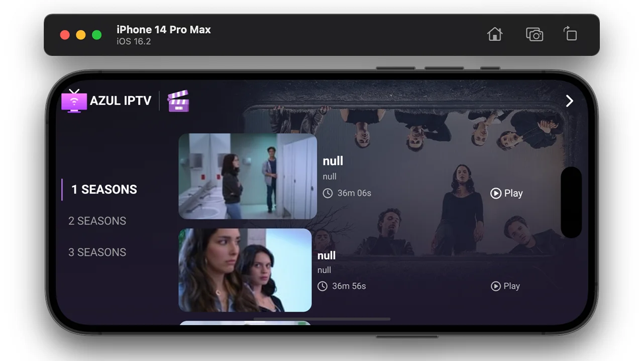 AZUL IPTV XTREAM, Multiple Format, Android TV — screenshot 9
