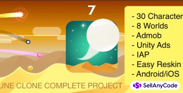 Dune Clone / Tiny Wings (Top Free Game) Complete Project — cover