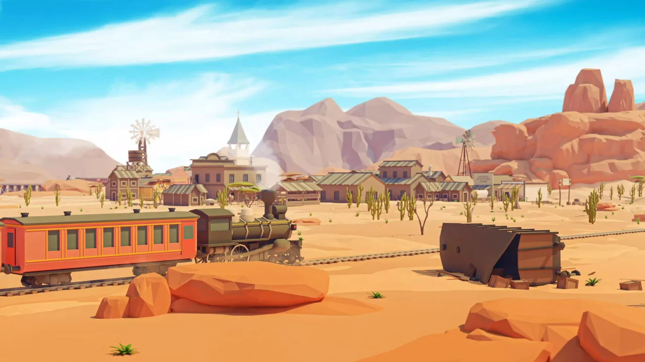 Wild West - Low Poly 3D Models Pack — screenshot 3