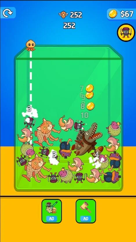 Brainrot Merge Drop Puzzle Game Unity Source Code — screenshot 1