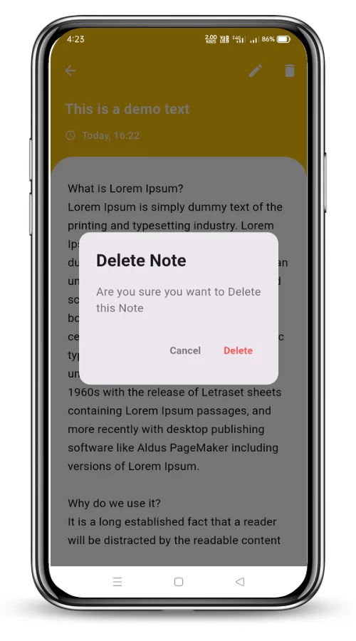 Notepad Flutter Notepad App (AdMob + Offline) — screenshot 8