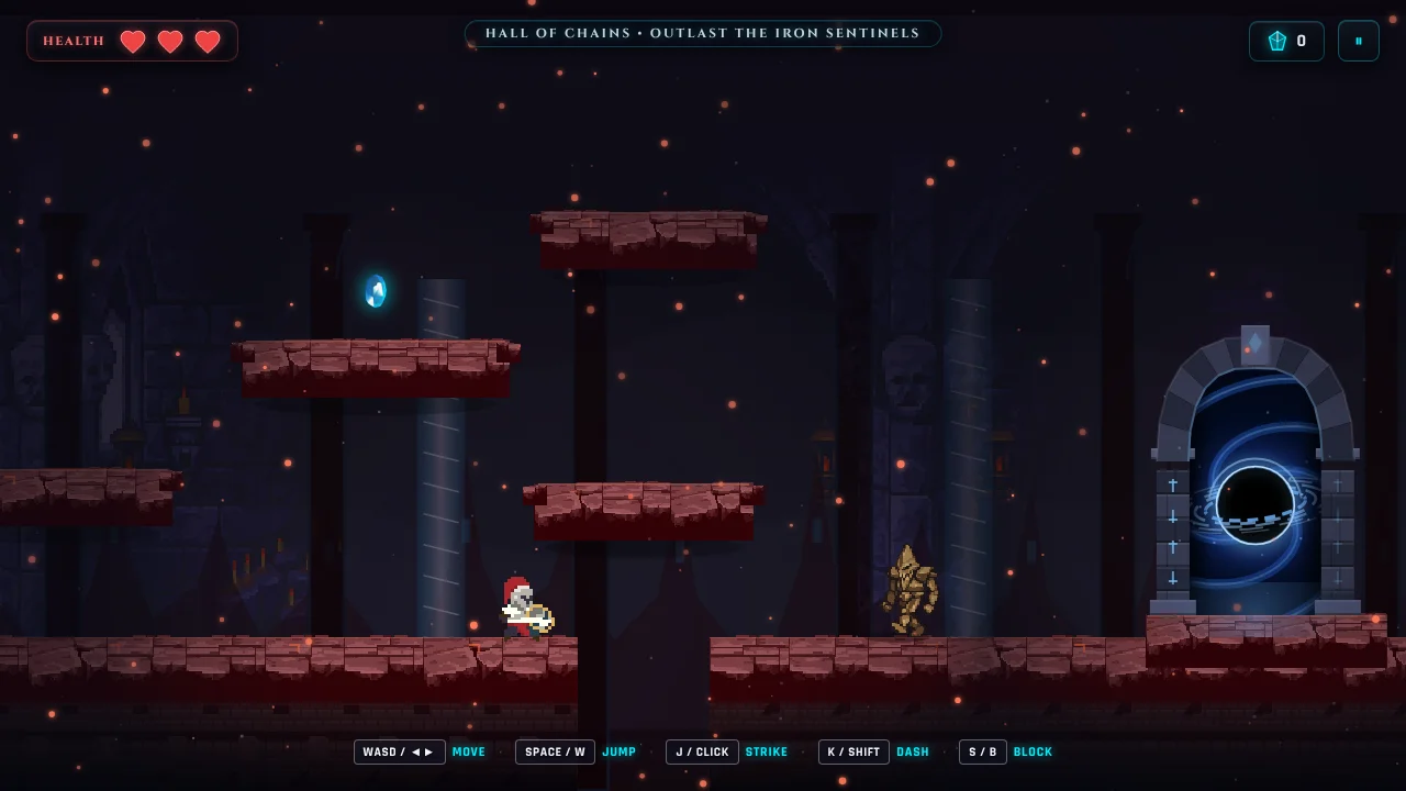 Echoes of the Veil - HTML5 Dark Fantasy Platformer — screenshot 5