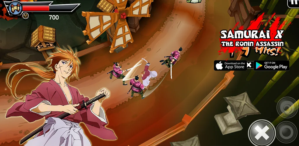 Samurai X Game Unity Source Code — screenshot 1