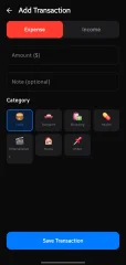ExpenseFlow Expense Tracker Android App