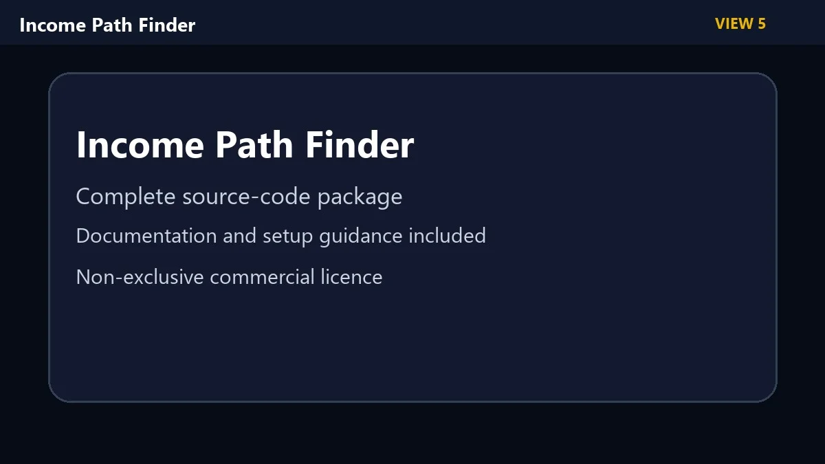 Income Path Finder — screenshot 5