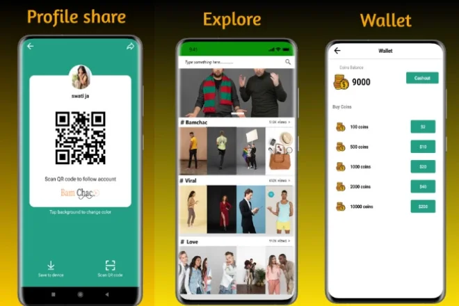 TicTic - Android Media App for Creating and Sharing Short Videos Only Extended License — screenshot 1