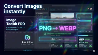 Image Toolkit Pro Compress, Convert & Resize Images (No Backend)