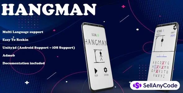 Hangman (Unity Game+AdMob+iOS+Android) — cover