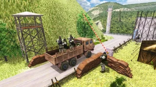 US Army Offroad Mountain Truck Driving Game 3D