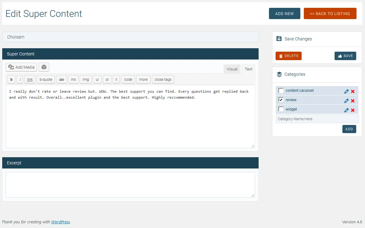 Super Carousel - Responsive WordPress Plugin — screenshot 2