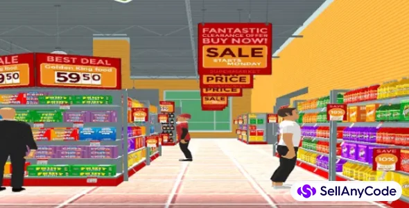 Mega Mall Cashier: Supermarket Grocery Shopping Game