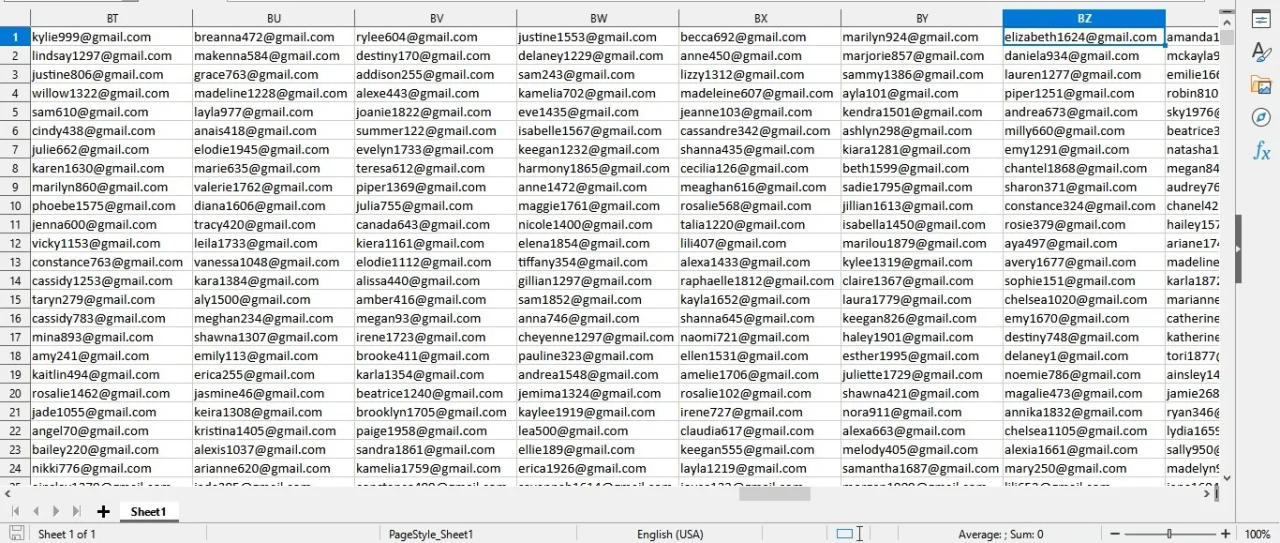Canada Verified Email List — screenshot 1