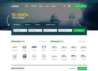 Motors - Car Dealer, Rental & Listing WordPress Theme