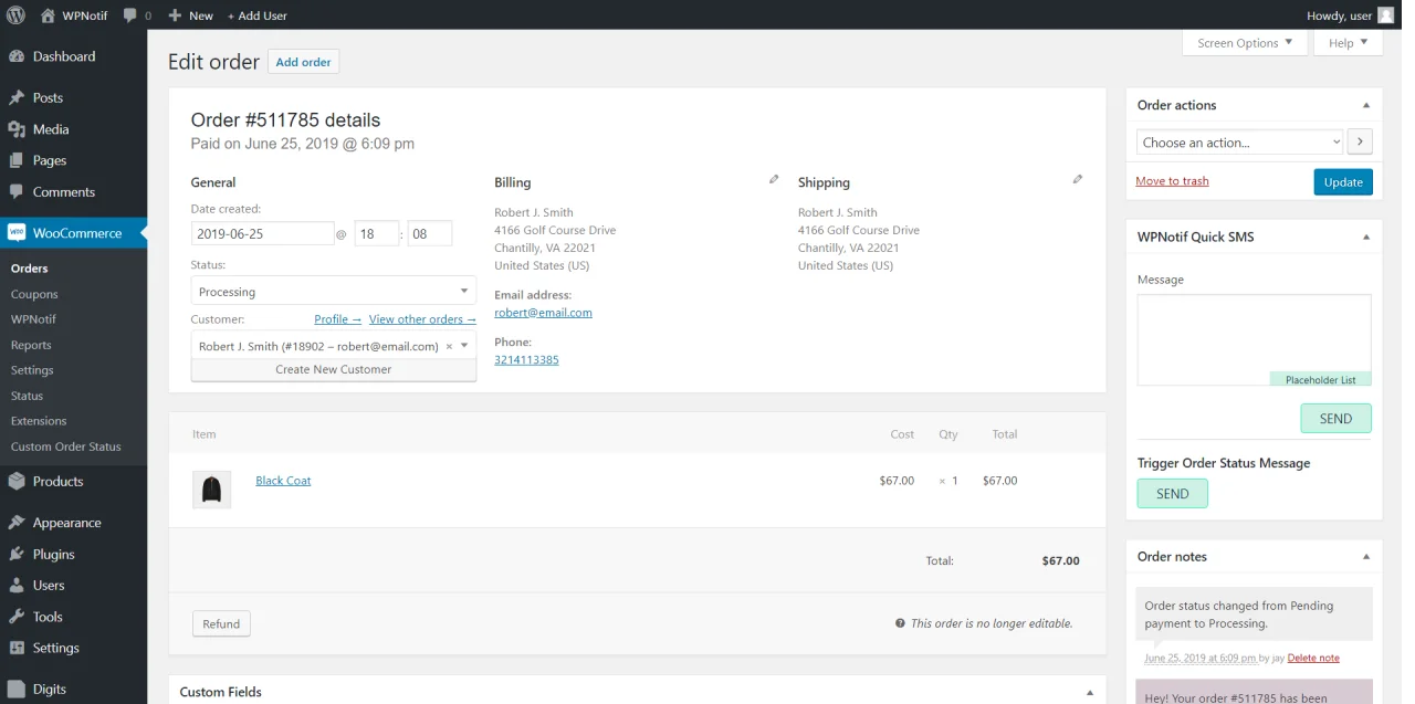 WPNotif: WordPress SMS & WhatsApp Message Notifications — screenshot 5