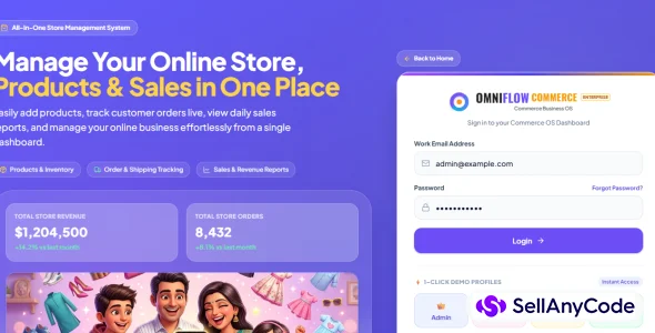 OmniFlow Commerce Modern E-Commerce Business Operating System — cover