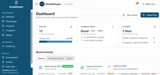 DataWhisper - Secure Data Anonymization Platform