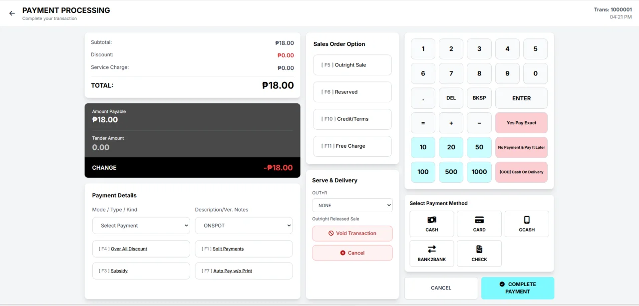 Web-Based Bizmatech POS Management System with Data Analytics — screenshot 5