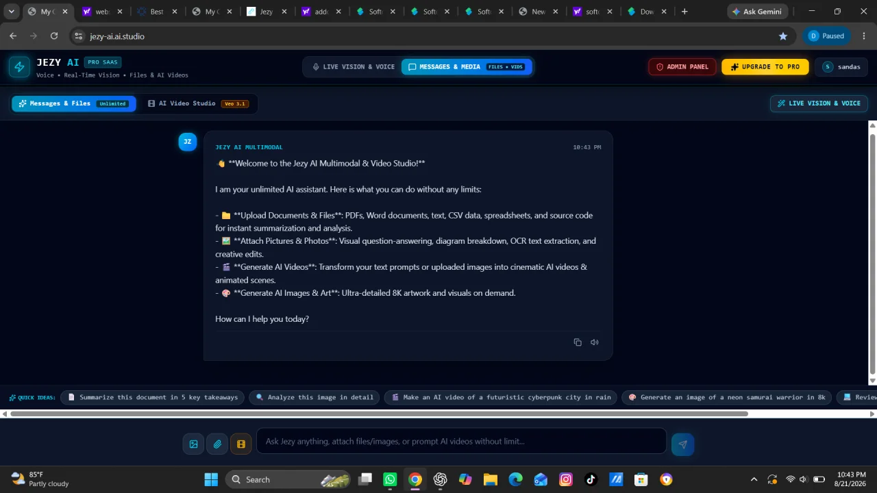 Jezy AI — screenshot 2