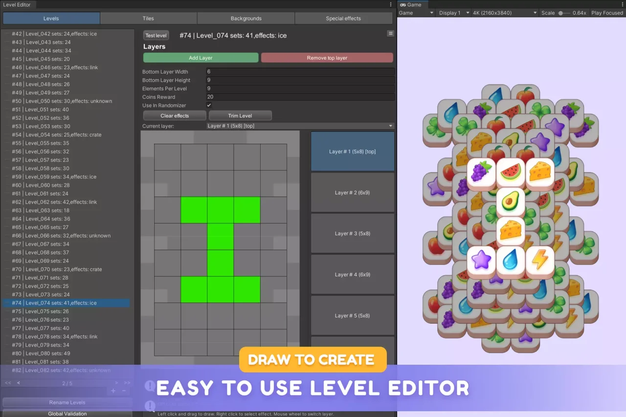 Tile Match | Template + Editor — screenshot 4