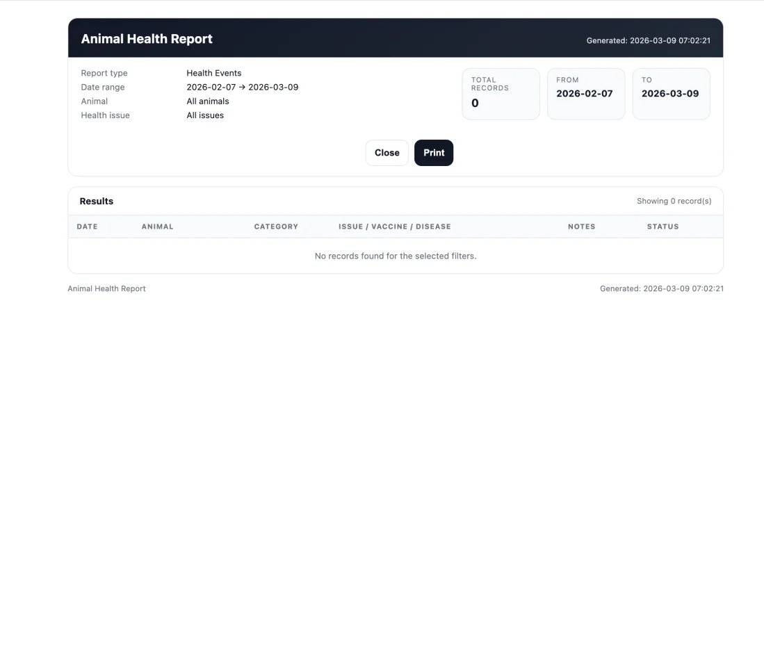 LivestockPro ERP Livestock Farm Management System — screenshot 9