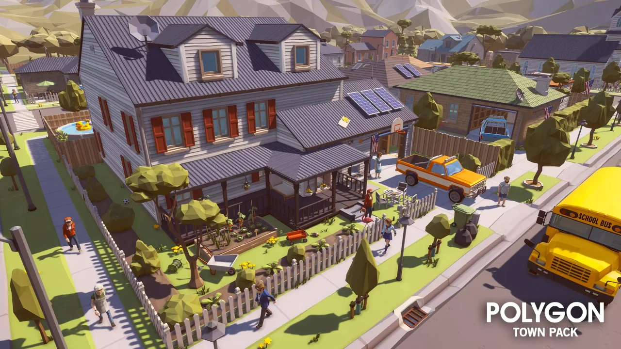 POLYGON Town Pack - Low Poly 3D Art by Synty — screenshot 5