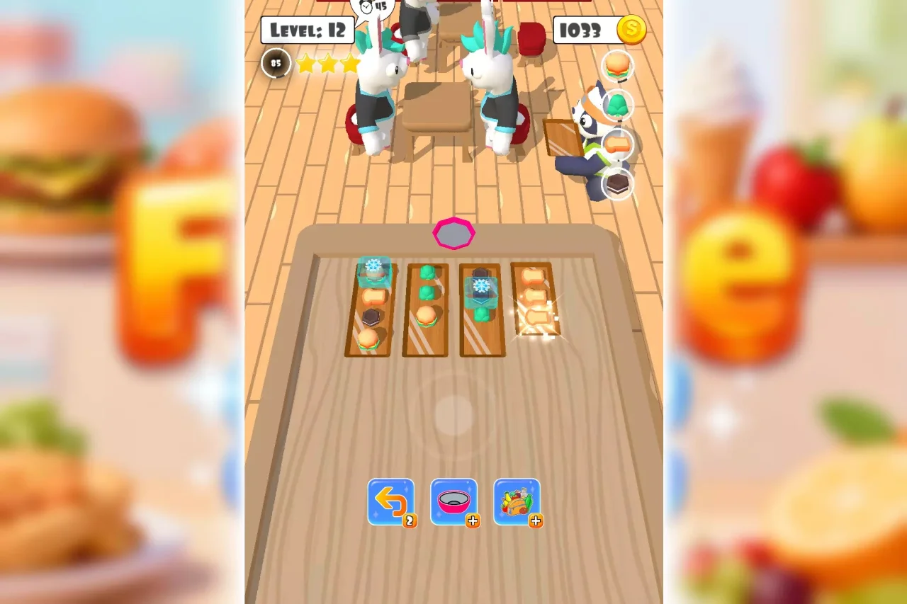 Foodie Sort Puzzle - Complete Mobile Game Template — screenshot 5