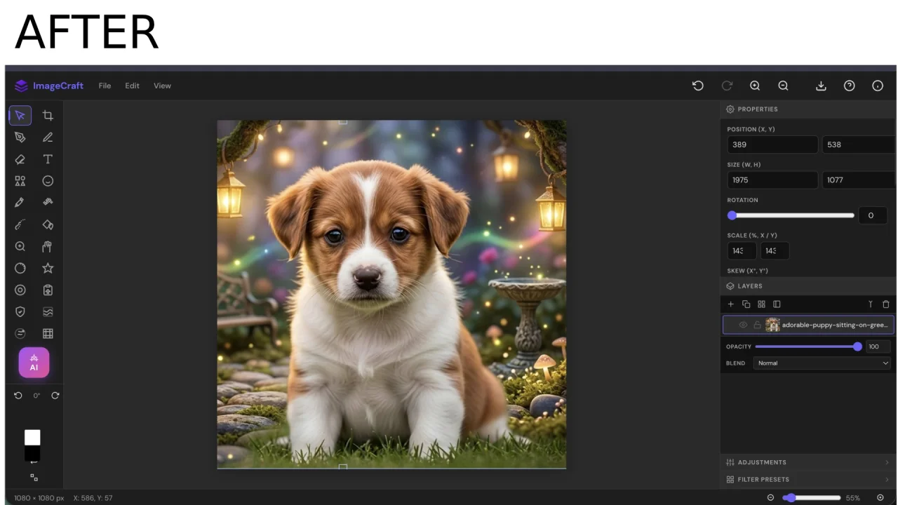 ImageCraft - AI-Powered Browser Image Editor — screenshot 1