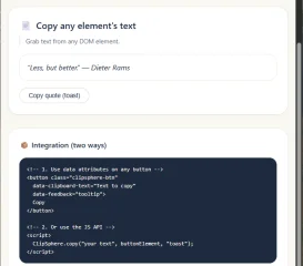 ClipSphere Vanilla Copy Utility
