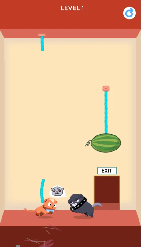 Rescue Kitten - Rope Puzzle — screenshot 2