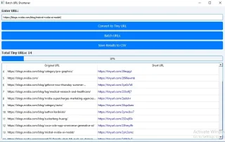 Batch URLs Shortener