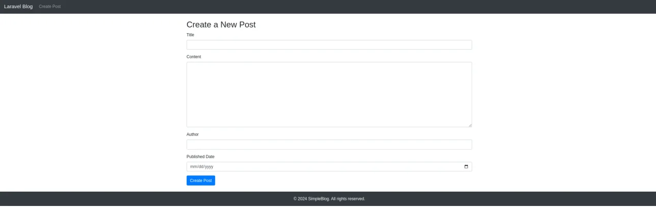 Simple Laravel Livewire Blog — screenshot 4