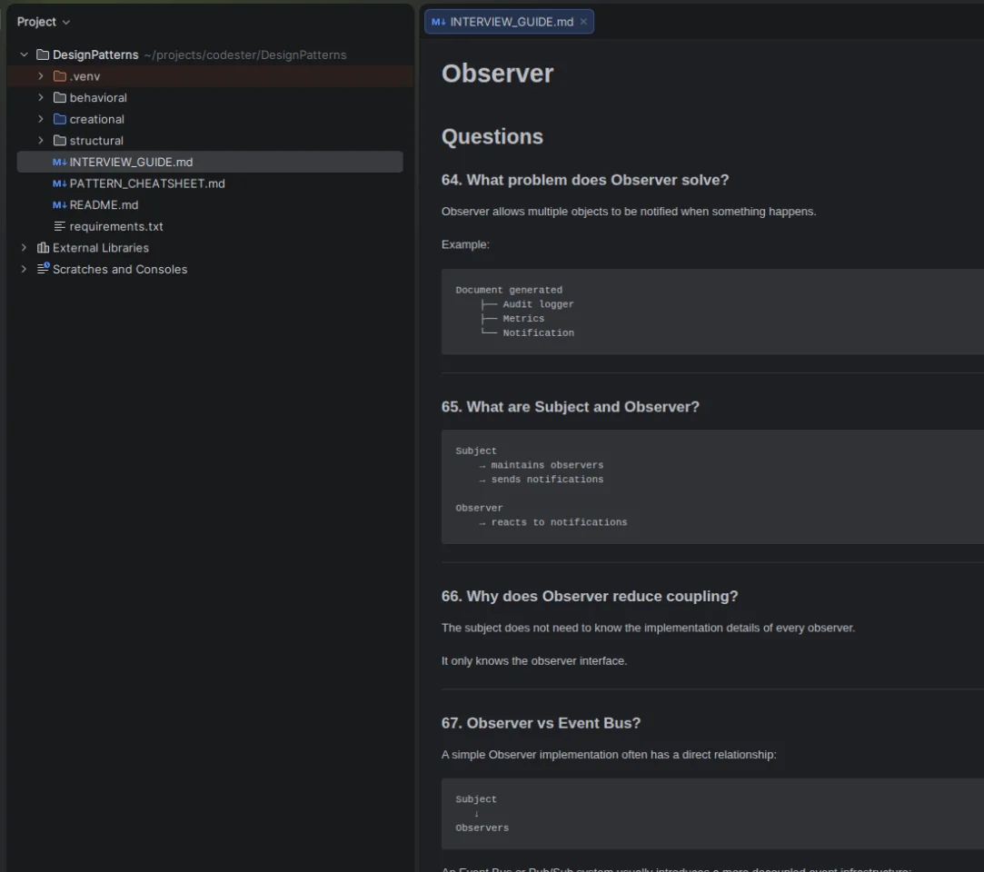 Python Design Patterns: Real-World Examples & Interview Guide — screenshot 1